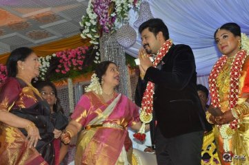 Actress Jaya Chitra Son Wedding Reception